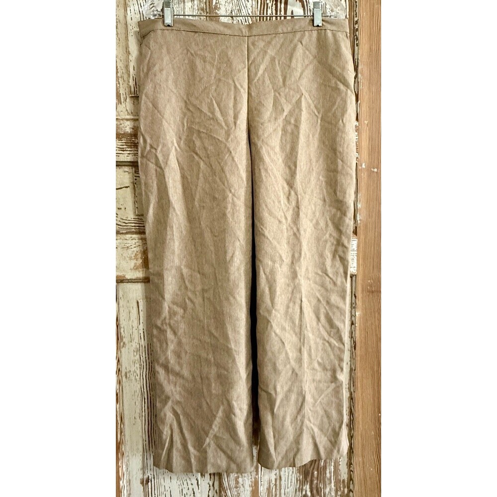 Alfred Dunner Villa D'Este Tweed Pull-On Pants - Champagne - Size 18P Short